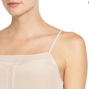 Sheer Peach H-Back Silky Tank